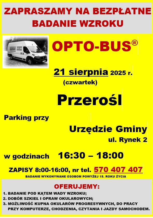 Bezpłatne badanie wzroku