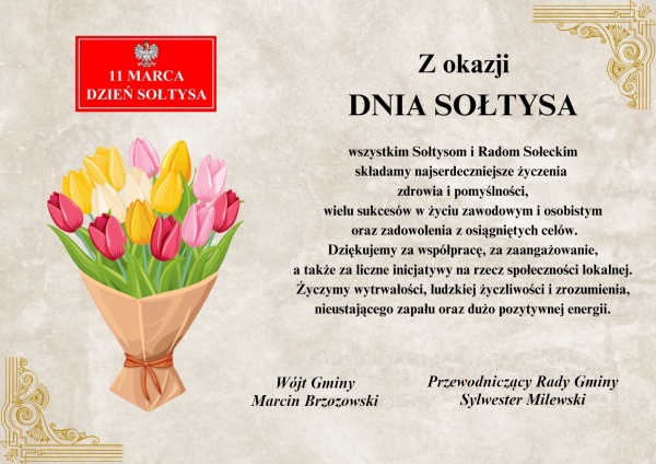 Życzenia z okazji Dnia Sołtysa