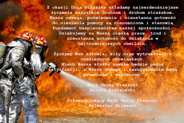 Życzenia z okazji Dnia Strażaka